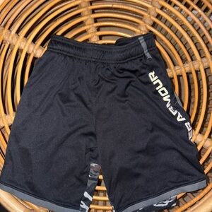 Under Armour youth Black Athletic Shorts